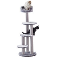 Produktbild von Nobby Kratzbaum Classic Melo für Katzen grau mit Sisalstamm 126 cm