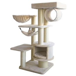 Nobby Kratzbaum Elin für Katzen in Beige mit Sisal 129 cm – Bild 1 von 3