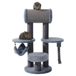 Nobby Kratzbaum Javis für Katzen grau mit Sisal 50 x 50 x 111 cm – Bild 1 von 3