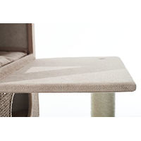 Produktbild von Nobby Kratzbaum Kasil für Katzen in Cream mit Sisal und Leinenoptik 100 x 50 x 203 cm