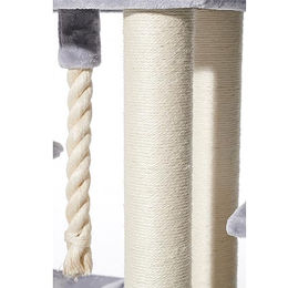 Nobby Kratzbaum Kilis für Katzen Grau mit Sisal 100 x 50 x 160 cm – Bild 1 von 4