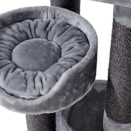 Nobby Kratzbaum Kyla grau für Katzen mit Sisal 209 cm Höhe – Bild 1 von 6