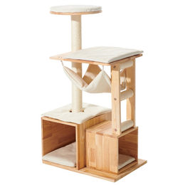 Nobby Kratzbaum Ligno aus Holz in Beige 60 x 40 x 108 cm – Bild 1 von 3
