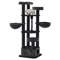 Produktbild von Nobby Kratzbaum Musan XL für Katzen in Schwarz/Grau mit Sisal 70 x 70 x 203 cm