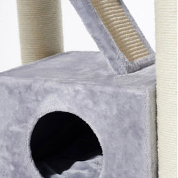 Nobby Kratzbaum Ordu grau 70 x 50 x 176 cm mit Sisal für Katzen – Bild 1 von 4
