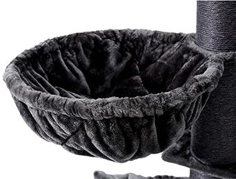 Nobby Kratzbaum Rubi für Katzen, dunkelgrau, mit Sisalstämmen, 60 x 80 x 197 cm – Bild 1 von 4