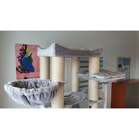 Produktbild von Nobby Kratzbaum Rubi für Katzen Grau 60x80x197cm mit Sisal