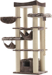 Nobby Kratzbaum Rubi für Katzen in Cappuccino mit Sisal 197 cm Höhe – Bild 1 von 4