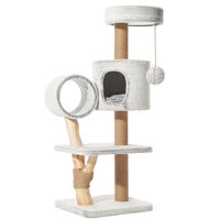 Produktbild von Nobby Kratzbaum Runa für Katzen grau-weiß meliert 129 cm