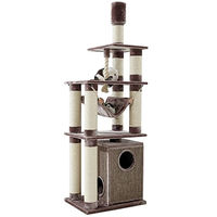 Produktbild von Nobby Kratzbaum Telde für Katzen in Cappuccino mit Sisal 80 x 60 x 232-252 cm