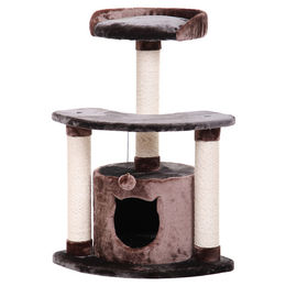 Produktbild von Nobby Kratzbaum Tessy für Katzen in Braun und Anthrazit mit Sisal