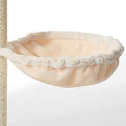 Nobby Kratzbaum Usak für Katzen in Beige mit Sisal und Kissen 100 x 40 x 156 cm – Bild 1 von 3