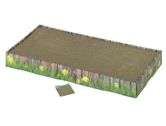 Nobby Kratzbrett aus Karton für Katzen Größe L 48 x 25 x 5 cm – Bild 1 von 6