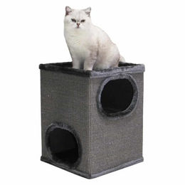 Nobby Kratztonne Adra I für Katzen aus Sisal in Grau 38 x 38 x 50 cm – Bild 1 von 4