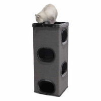 Produktbild von Nobby Kratztonne Adra III für Katzen aus Sisal dunkelgrau 38 x 38 x 98 cm