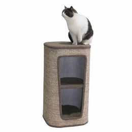 Nobby Kratztonne Capta II für Katzen in Braun mit Sisal 38 x 38 x 70 cm – Bild 1 von 2