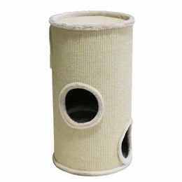 Nobby Kratztonne Dasha II für Katzen in Beige mit Sisal Ø 38 x 70 cm – Bild 1 von 4