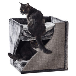 Produktbild von Nobby Kratztonne für Katzen Schwarz Grau Größe L mit Sisal