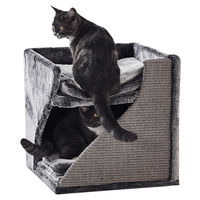 Produktbild von Nobby Kratztonne für Katzen Schwarz Grau Größe L mit Sisal