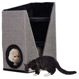 Produktbild von Nobby Kratztonne für Katzen Schwarz Größe M mit Sisal