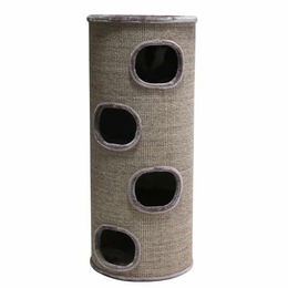 Nobby Kratztonne Rega IV für Katzen aus Sisal in Cappuccino Ø 50 x 120 cm – Bild 1 von 4