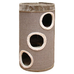 Produktbild von Nobby Kratztonne Sladana faltbar für Katzen aus Sisal beige grau klein