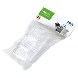 Produktbild von Nobby Kunststoffnäpfe für Vögel und Papageien 2 Stück Blau Transparent