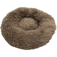 Produktbild von Nobby Kuschelbett Donut Classic Esla für Hunde aus Plüsch braun Ø 110 x 35 cm