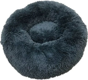 Nobby Kuschelbett Donut Classic Esla Hundebett aus Plüsch Blau Ø 90 x 29 cm - 90 cm – Bild 1 von 5