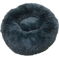 Produktbild von Nobby Kuschelbett Donut Classic Esla Hundebett aus Plüsch Blau Ø 90 x 29 cm - 90 cm