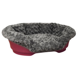 Produktbild von Nobby Kuschelbezug aus Plüsch für Hundebetten in Grau