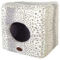 Produktbild von Nobby Kuschelhöhle Alanis Leopard Grau für Hunde aus Schaumstoff