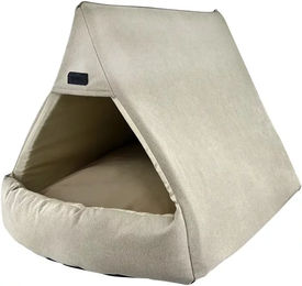 Nobby Kuschelhöhle Nurda Plüsch für kleine Hunde und Katzen Beige 68 x 50 x 50 cm – Bild 1 von 2