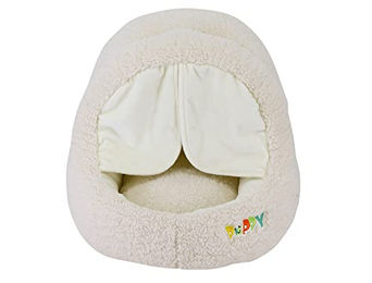 Nobby Kuschelhöhle Puppy Plüschspielzeug für Welpen Beige – Bild 1 von 7