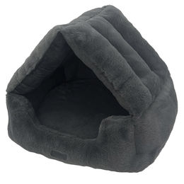 Nobby Kuschelhöhle Sora aus Plüsch in Dunkelgrau – Bild 1 von 1