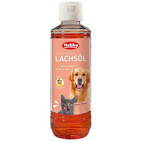 Produktbild von Nobby Lachsöl für Hunde und Katzen zur Unterstützung von Haut, Fell, Immunsystem und Herz 250 ml - 250 ml