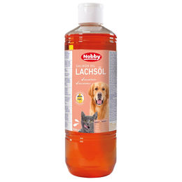 Produktbild von Nobby Lachsöl Haut-Fell-Supplement für Hunde und Katzen 500 ml - 500 ml
