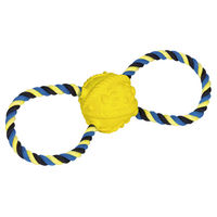 Produktbild von Nobby Latex Ball mit Seil in Gelb - 31 cm