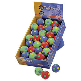 Nobby Latex Hundespielzeug Ball mit Stimme und Füllung bunt 4,6 cm – Bild 1 von 3