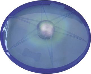 Produktbild von Nobby LED-Disc FLASH Kauspielzeug für Hunde aus TPR in Blau Ø 15 cm