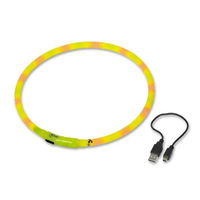 Produktbild von Nobby LED Hundehalsband Visible Gelb wasserdicht mit Akku für kleine Hunde - 40 cm