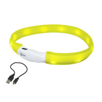 Produktbild von Nobby LED Leuchtband Visible Gelb für Hunde wasserdicht mit Akku Größe S - 40 cm