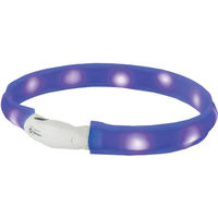 Produktbild von Nobby LED Leuchthalsband Visible für Hunde blau wasserdicht wiederaufladbar Größe M