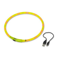 Produktbild von Nobby LED Leuchthalsband Visible für Hunde gelb wasserdicht mit Akku - 70 cm