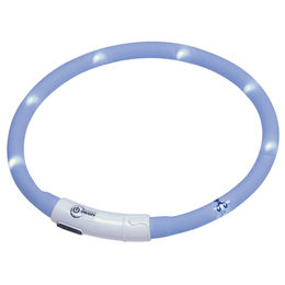 Nobby LED Lichtband Puppy für Welpen Blau wasserdicht wiederaufladbar 45 cm - 45 cm – Bild 1 von 2