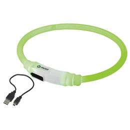 Produktbild von Nobby LED Lichtband Visible grün für Katzen mit wiederaufladbarem Akku und wasserabweisender Eigenschaft - 35 cm