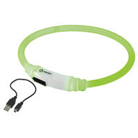 Produktbild von Nobby LED Lichtband Visible grün für Katzen mit wiederaufladbarem Akku und wasserabweisender Eigenschaft - 35 cm