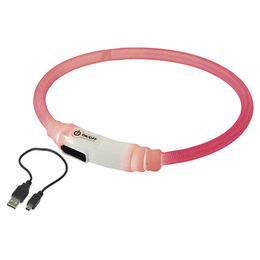 Nobby LED Lichtband Visible Rosa für Katzen mit Akku und wasserabweisender Funktion – Bild 1 von 2