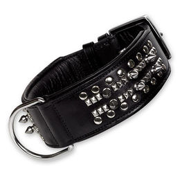 Produktbild von Nobby Leder Halsband Delgado Schwarz 65 cm Breite 50 mm