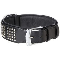 Produktbild von Nobby Leder Halsband Vinto für Hunde Schwarz 60 cm Breite 50 mm
